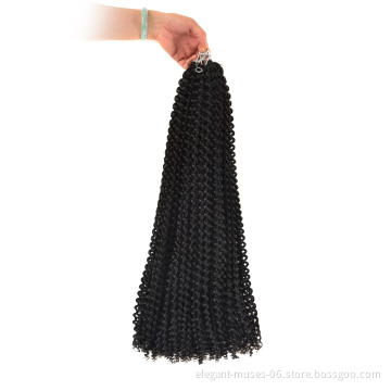 Wholesale Passion Twist Hair Freetress Water Wave Crochet Braids Twist Curly Crochet Hair Braiding Synthetic Hair